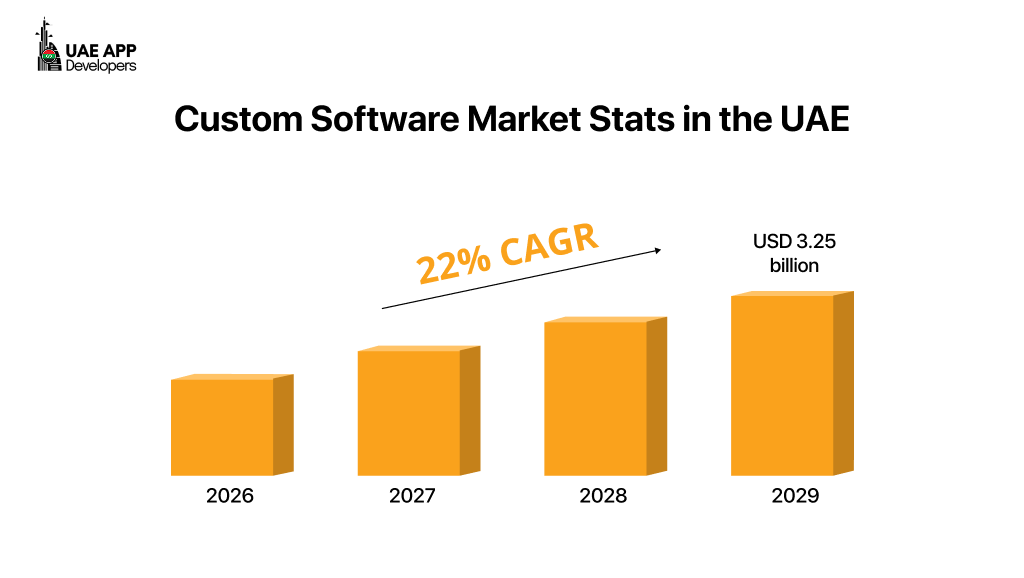custom software market stats UAE