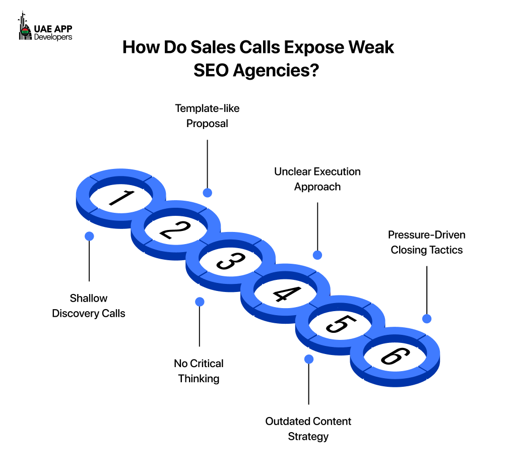 how do sales calls expose weak SEO agencies